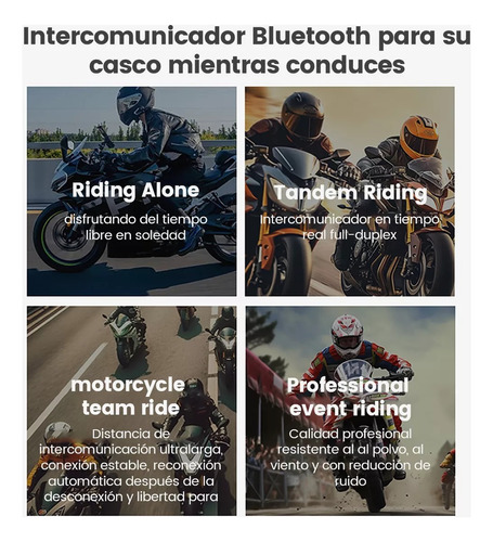 Intercomunicador Ejeas Q8  Para Casco  Motociclet-2pcs-ip67  Foto 5
