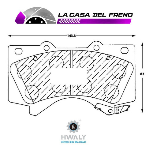 Pastilla Freno Del Toyota Sequoia (usa) 4.7 2009 2uzfeuck60 Foto 3