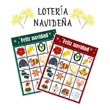 Lotería Navideña Imprimible En Español Y En Inglés