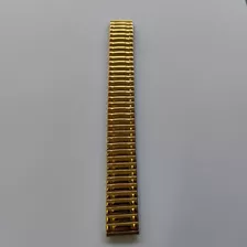 Pulseira Para Relógio Elástica Dourada 18 Mm Largura