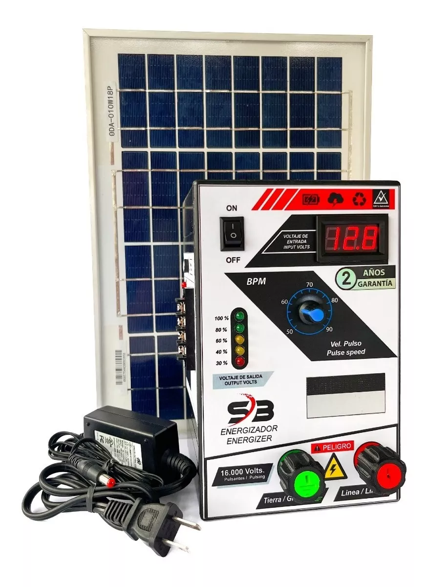 Cerca Eléctrica Kit Solar Para Ganado 50 Km / 110v / 10w