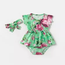 Conjunto Bebe Niña ( Body, Diadema )