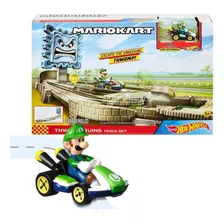 Hot Wheels Mario Kart Circuito Pista Thot Wheelsomp + Luigi