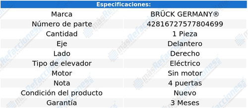 Elevador Electrico Delantero Crossfox 2007 - 2016 1.6 Foto 2