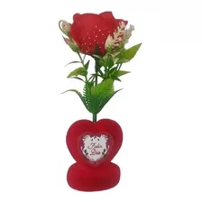 Regalo San Valentín Corazón Feliz Dia Con Rosa Amor