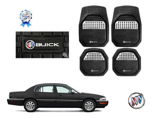 Tapetes 3d Logo Buick + Cubre Volante Park Avenue 93 A 04 Foto 2
