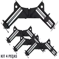 Grampo Sargento Angular 75 Mm 2 Morsas Kit 4 Peças Sparta