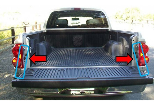 05-12 Dodge Dakota Tirantes Para Tapa Puerta Trasera 2 Pzs. Foto 3