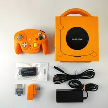 Console Nintendo Gamecube Laranja Com Picoboot