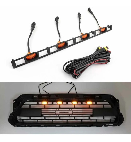 Parrilla  Trd Led Ambar  Toyota Tacoma  2012 2013 2014 2015  Foto 4