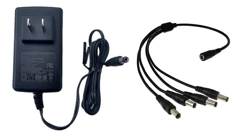Eliminador Fuente Poder Pulpo 4 Cámaras 12v 2amp Dahua Cctv