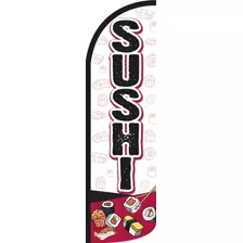Bandera Publicitaria Sushi Comic (4 X 1 Mts) Completa