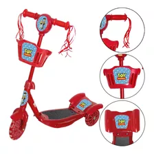 Patinete Infantil Com 3 Rodinhas E Luz Led Toy Story Menino