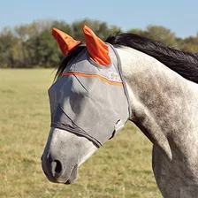 Cashel Crusader Standard Fly Mask Con Orange Ears Animal Res