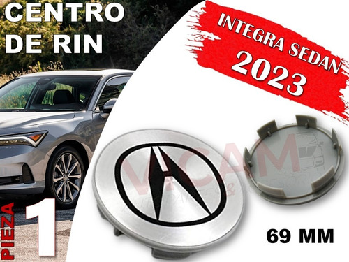 Centro De Rin Acura Integra Sedan 2023 69 Mm (gris) Foto 2