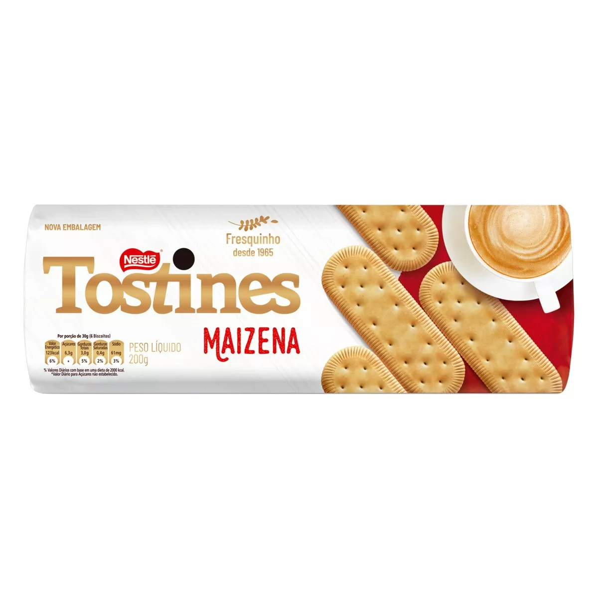 Biscoito Maizena Tostines Pacote 200g