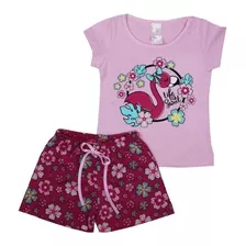 Roupas Femininas Kit Com 4 Conjunto Infantil Menina Juvenil