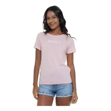 Camiseta Feminina Roxy The Logo Rosa