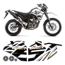 Kit Adesivo Yamaha Xt660r 2015 A 2018 Branca Faixa Emblema