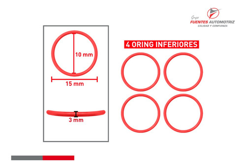 Kit Para Inyector Pontiac Sunfire 4l 2.2 2000 A 2002 (4jgos) Foto 4