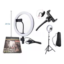 Aro Luz Led (26 Cm) + Trípode (2 Mts) + Soporte Celular