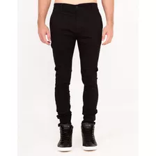 Pantalon Corte Chino De Vestir De Gabardina Para Hombre