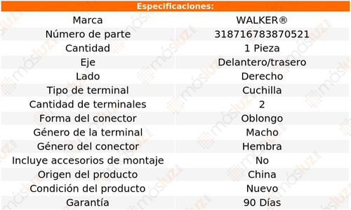 1) Sensor Abs Del O Tras Carrera Gt V10 5.7l 04/05 Walker Foto 5