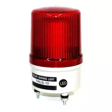 Baliza Emergencia Rotativo Led+buzzer-220v Color Rojo