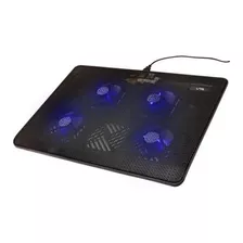 Base Para Portátil Con 4 Ventiladores Luces Led !!!