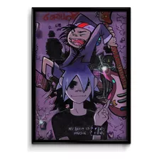 Quadro Decorativo Gorillaz 32x24cm