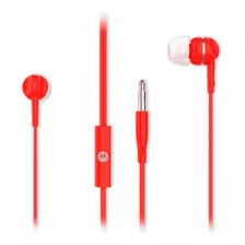 Fones De Ouvido Motorola In-ear Earbuds 105 Com Microfone Vermelho