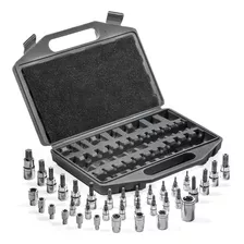 Xtremepowerus 35 Pc Star Socket Set Broca Antisabotaje Más P