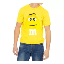 M & M Camiseta Candy Yellow Silly Character Face Para Adulto