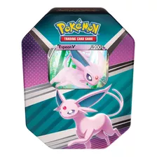 Lata Pokémon Tcg Com Carta Promo E 4 Boosters Original Copag