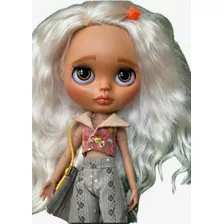 Boneca Blythe Tbl Costumizada Mohair Luna