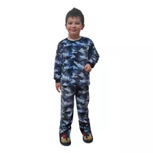 Pijama Niño Niña Conjunto Polar Soft Pantalón Buzo Tava