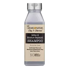 Creme Of Nature Champú Clay & Charcoal Para Suavizar Y Repon