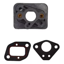 Coletor Admissão Brida Flange Roçadeira 43cc / 52cc + Juntas