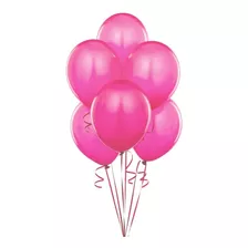 Globos Perlados 9 Pulgadas Diferentes Colores X50 Color Fucsia