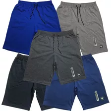 5 Bermudas Moleton Masculina Academia Treino Atacado Revenda