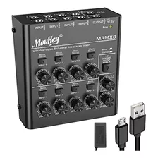 Moukey Audio Mixer Line Mixer, Dc 5v, 8-stereo Ultra, Low No