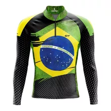 Camisa/camiseta Ciclismo Patriota Brasil M L - 02 Uv50+