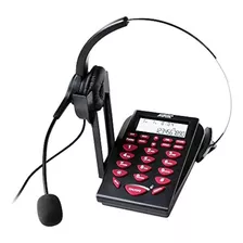 Teléfono Con Cable Agptek Con Auriculares Y Teclado De Marca