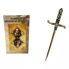 Kit O Legítimo Baralho Da Vó Cigana + Athame Dourado