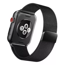 Correa Acero X-doria Para Apple Watch 4 5 6 Se 1/2 44mm Negr