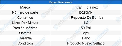 Repuesto Bomba Gasolina P/hyundai Verna 1.6l L4 04-06 Intran Foto 2