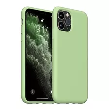 Funda Para iPhone 11 Pro Silicona/microfibra Verde Matcha