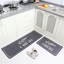 Juego De 2 Alfombrillas Antideslizantes Carvapet Para Cocina