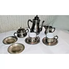 Antiguo Set Para Café De Alpaca 1920