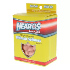 Protetor Auricular Earplugs Hearos 32db 56 Pares